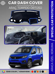PEUGEOT RİFTER (2018-2025) Uyumlu Torpido Örtüsü Araca Özel Ön Göğüs Koruma