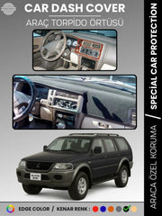 MITSUBISHI MONTERO SPORT (1996-2009) Uyumlu Torpido Örtüsü Araca Özel Ön Göğüs Koruma