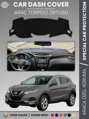 NİSSAN QASHQAİ J11 (2013-2020) Uyumlu Torpido Örtüsü Araca Özel Ön Göğüs Koruma