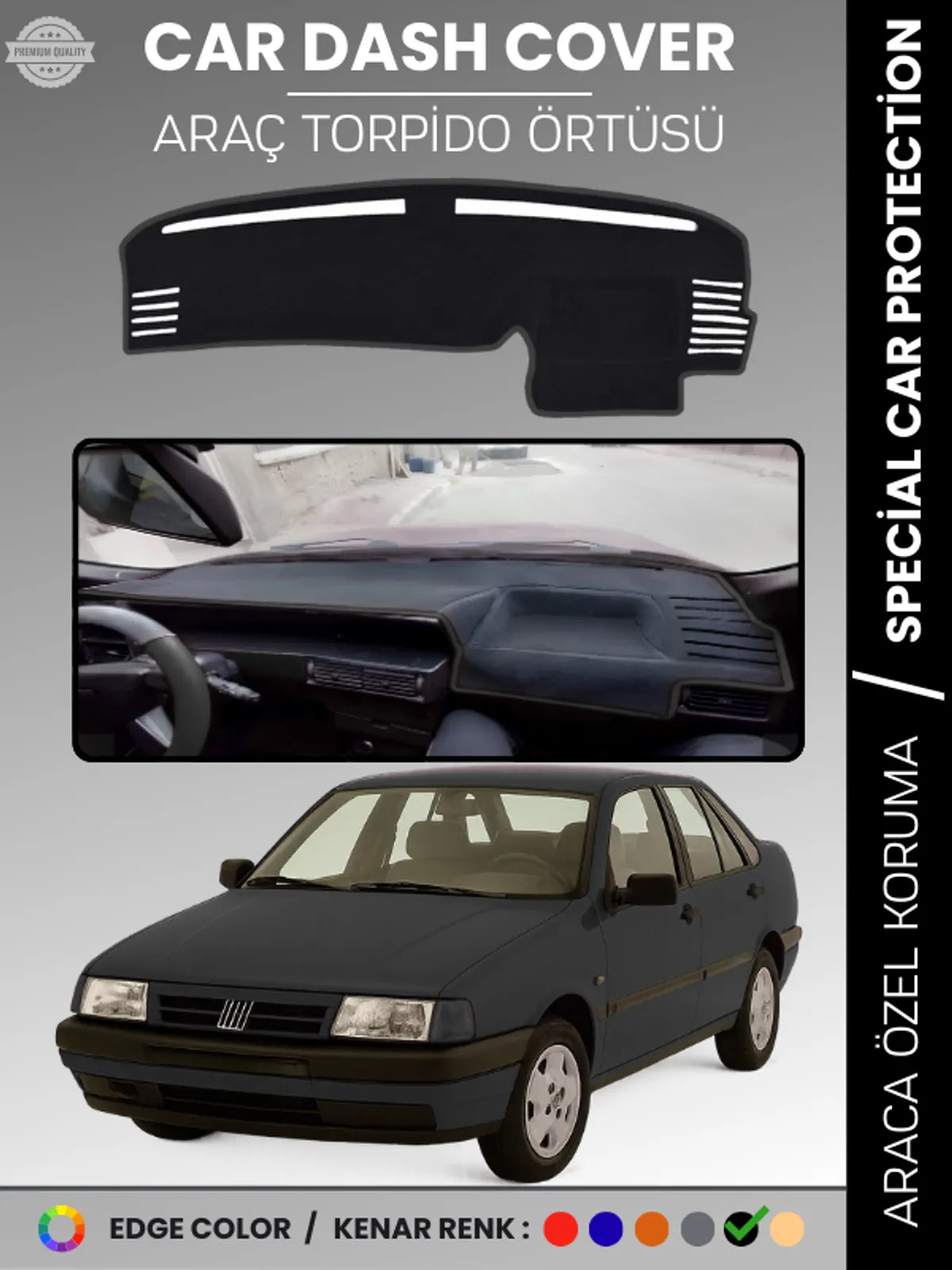 FIAT TİPO ANALOG MODEL DİJİTAL EJRANLI Uyumlu Torpido Örtüsü Araca Özel Ön Göğüs Koruma