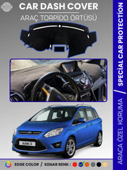 FORD C-MAX DOUBLE EKRAN (2010-2014) Uyumlu Torpido Örtüsü Araca Özel Ön Göğüs Koruma