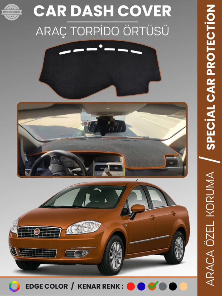 FIAT Linea (2007-2015) Uyumlu Torpido Örtüsü Araca Özel Ön Göğüs Koruma