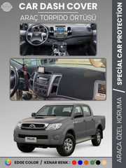 TOYOTA HILUX (2005-2014) Uyumlu Torpido Örtüsü Araca Özel Ön Göğüs Koruma