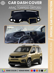 PEUGEOT RİFTER (2018-2025) Uyumlu Torpido Örtüsü Araca Özel Ön Göğüs Koruma