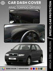 SKODA FABİA (1999-2006) Uyumlu Torpido Örtüsü Araca Özel Ön Göğüs Koruma