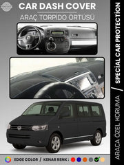 VOLKSWAGEN TRANSPORTER T5 (2003-2016) Uyumlu Torpido Örtüsü Araca Özel Ön Göğüs Koruma