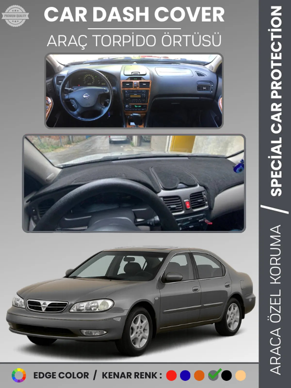 NISSAN MAXIMA A33 (2000-2003) Uyumlu Torpido Örtüsü Araca Özel Ön Göğüs Koruma