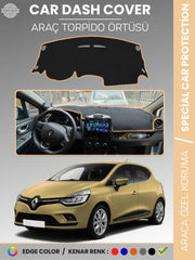 RENAULT CLİO 4 (2012-2020) Uyumlu Torpido Örtüsü Araca Özel Ön Göğüs Koruma