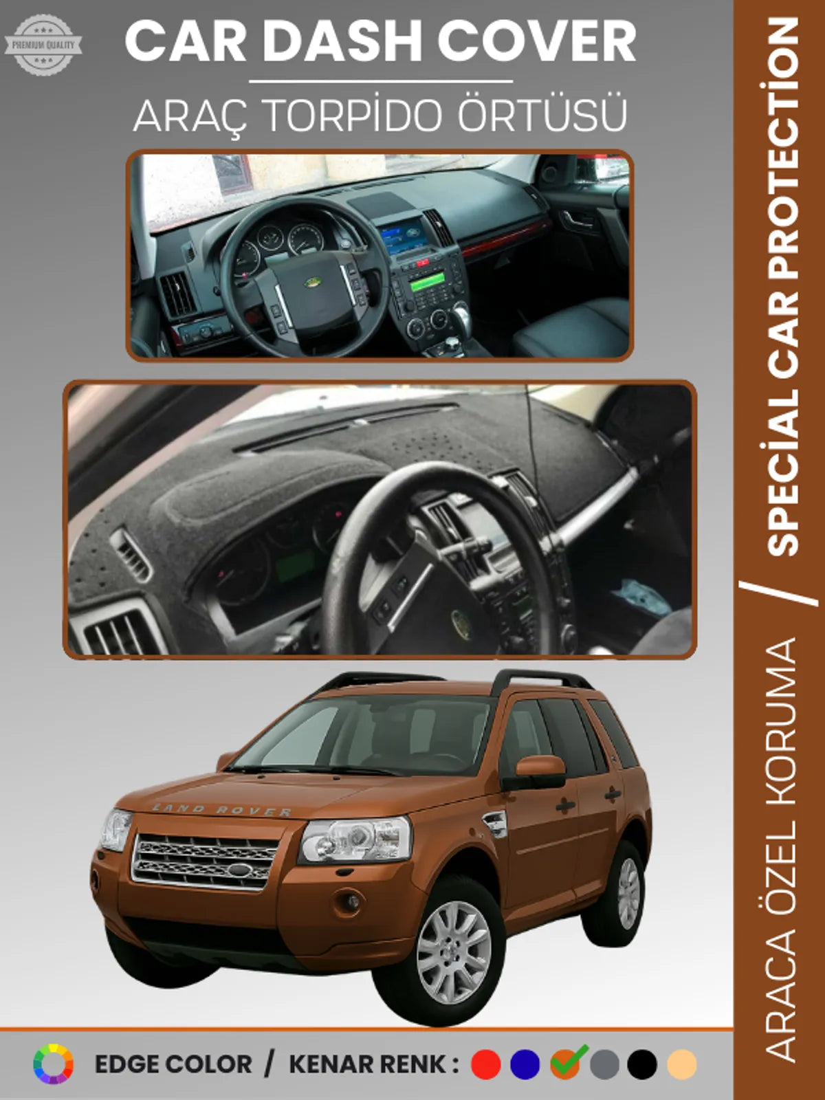 LAND ROVER FREELANDER (2006-2014) Uyumlu Torpido Örtüsü Araca Özel Ön Göğüs Koruma