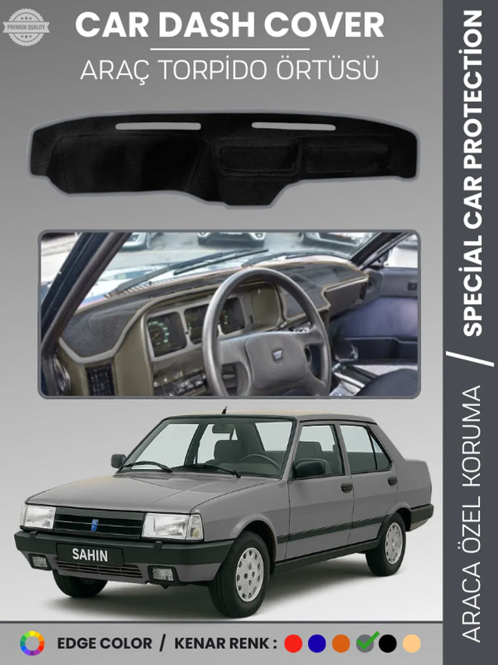 TOFAŞ ŞAHİN / DOĞAN / KARTAL (1988-1993) Uyumlu Torpido Örtüsü Araca Özel Ön Göğüs Koruma