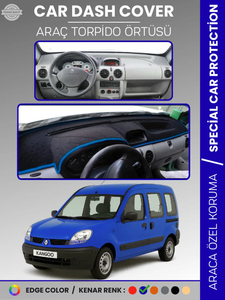 RENAULT KANGOO (1997-2008) Uyumlu Torpido Örtüsü Araca Özel Ön Göğüs Koruma