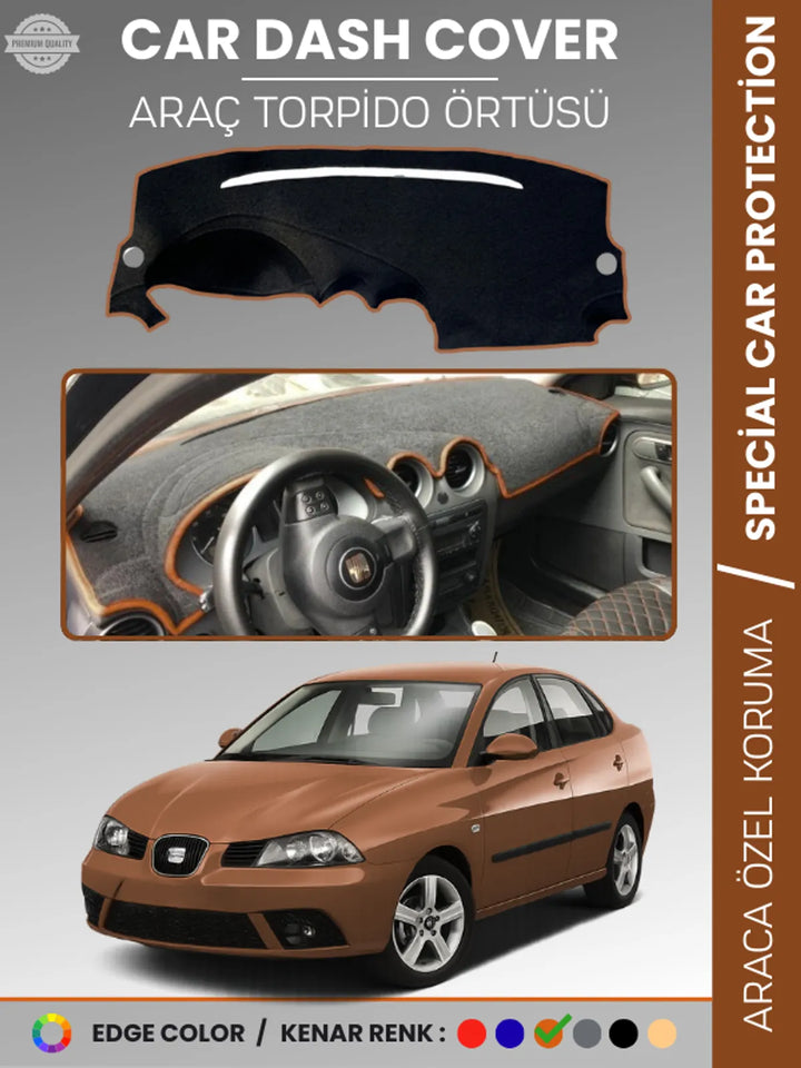 SEAT CORDOBA (2001-2008) Uyumlu Torpido Örtüsü Araca Özel Ön Göğüs Koruma