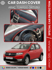 DACIA SANDERO STEPWAY (2010-2015) Uyumlu Torpido Örtüsü Araca Özel Ön Göğüs Koruma