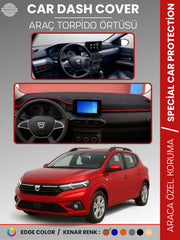 DACIA SANDERO (2021+) Uyumlu Torpido Örtüsü Araca Özel Ön Göğüs Koruma