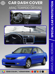 HONDA CIVIC VTEC2 (2003-2005) Uyumlu Torpido Örtüsü Araca Özel Ön Göğüs Koruma