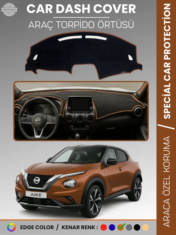 NISSAN JUKE F16 (2019-2025) Uyumlu Torpido Örtüsü Araca Özel Ön Göğüs Koruma