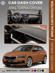 SKODA SCALA (2019-2024) Uyumlu Torpido Örtüsü Araca Özel Ön Göğüs Koruma
