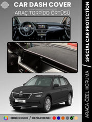 SKODA KAMIQ (2019-2024) Uyumlu Torpido Örtüsü Araca Özel Ön Göğüs Koruma