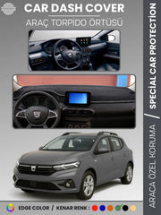 DACIA SANDERO (2021+) Uyumlu Torpido Örtüsü Araca Özel Ön Göğüs Koruma