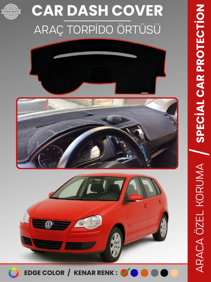 VOLKSWAGEN POLO ÇUKURLU GÖĞÜS (2001-2009) Uyumlu Torpido Örtüsü Araca Özel Ön Göğüs Koruma