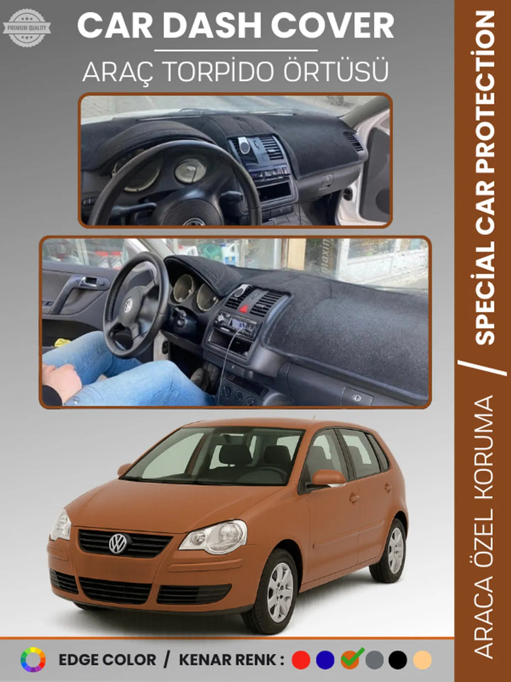VOLKSWAGEN POLO DÜRBÜN GÖGÜS (2001-2009) Uyumlu Torpido Örtüsü Araca Özel Ön Göğüs Koruma