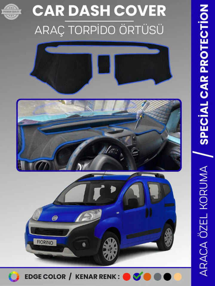 FIAT FİORİNO (2007-2024) Uyumlu Torpido Örtüsü Araca Özel Ön Göğüs Koruma