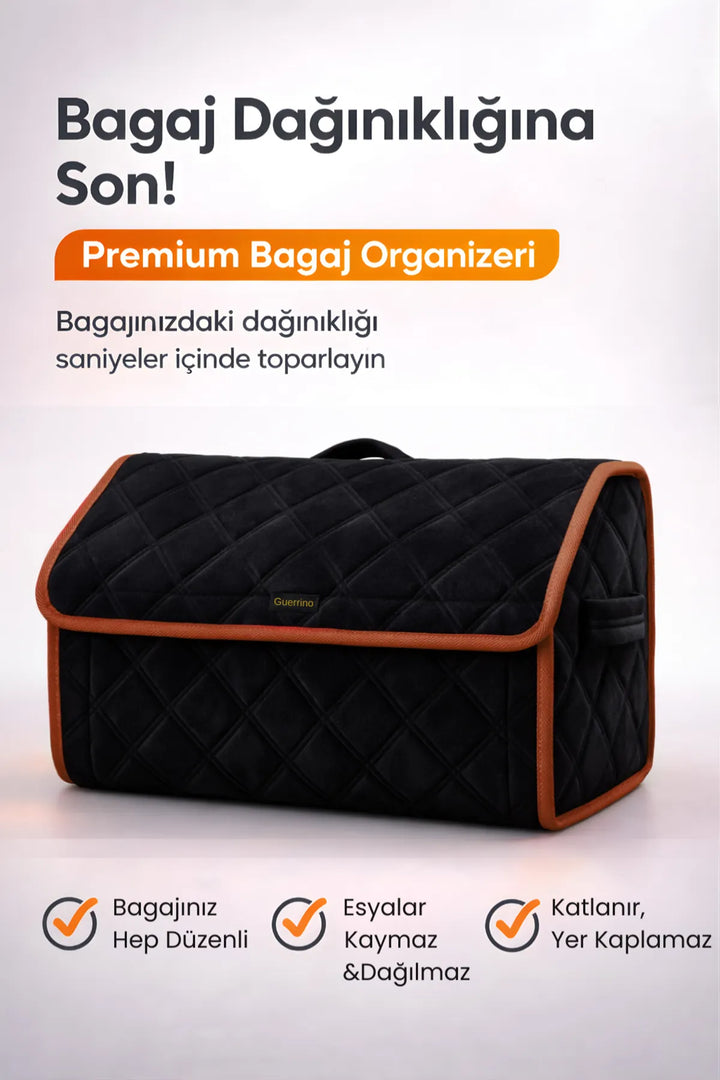Oto Bagaj Çantası Lüks Tay Tüyü Su Geçirmez Kaymaz Katlanır Düzenleyici