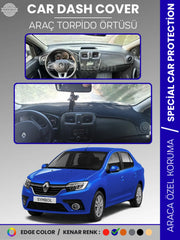 RENAULT SYMBOL 3 SAKLAMA GÖZSÜZ (2013-2021) Uyumlu Torpido Örtüsü Araca Özel Ön Göğüs Koruma