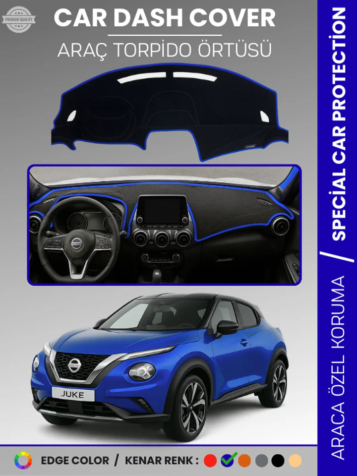 NISSAN JUKE F16 (2019-2025) Uyumlu Torpido Örtüsü Araca Özel Ön Göğüs Koruma