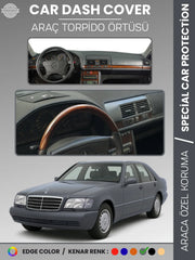 MERCEDES S CLASS W140 (1991-1998) Uyumlu Torpido Örtüsü Araca Özel Ön Göğüs Koruma
