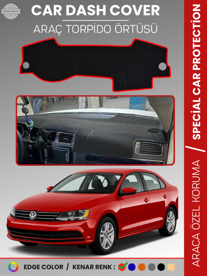 VOLKSWAGEN JETTA (2010-2021) Uyumlu Torpido Örtüsü Araca Özel Ön Göğüs Koruma