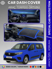 Fiat DOBLO (2023+) Uyumlu Torpido Örtüsü Araca Özel Ön Göğüs Koruma