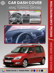 SKODA ROOMSTAR (2007-2014) Uyumlu Torpido Örtüsü Araca Özel Ön Göğüs Koruma