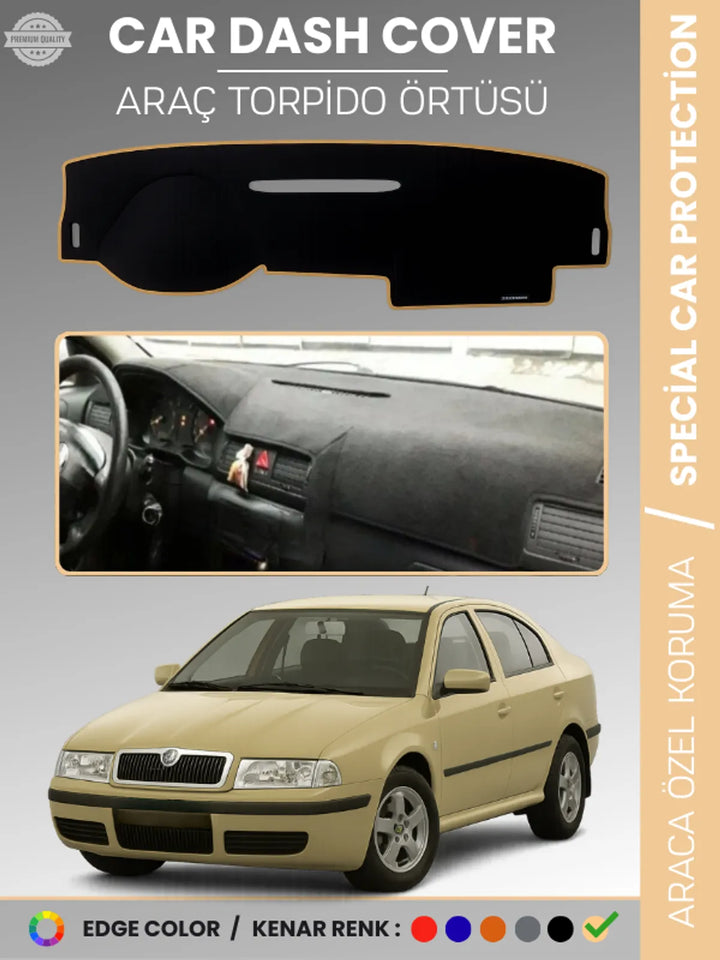 SKODA OCTAVİA (2001-2004) Uyumlu Torpido Örtüsü Araca Özel Ön Göğüs Koruma