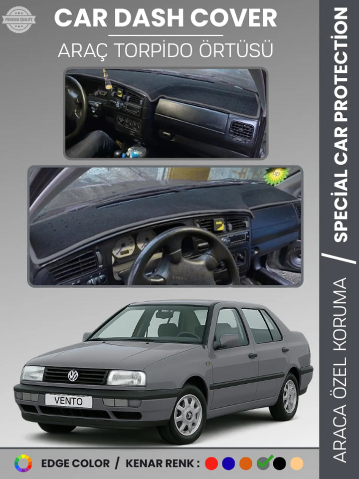 VOLKSWAGEN VENTO (1992-1998) Uyumlu Torpido Örtüsü Araca Özel Ön Göğüs Koruma