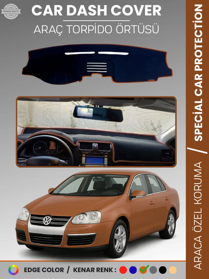 VOLKSWAGEN JETTA (2007-2011) Uyumlu Torpido Örtüsü Araca Özel Ön Göğüs Koruma
