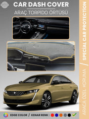 PEUGEOT 508 (2018-2024) Uyumlu Torpido Örtüsü Araca Özel Ön Göğüs Koruma