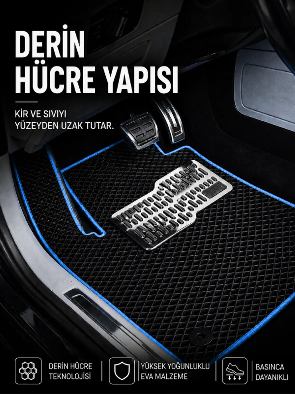Toyota Corolla-Cross (2021-2025) Araca Özel EVA Oto Paspas Seti Topukluk Dahil Tam Set