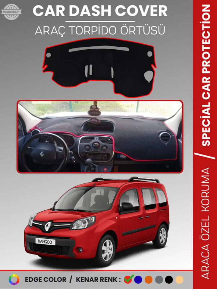 RENAULT KANGOO (2009-2019) Uyumlu Torpido Örtüsü Araca Özel Ön Göğüs Koruma