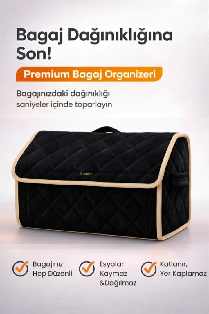 Oto Bagaj Çantası Lüks Tay Tüyü Su Geçirmez Kaymaz Katlanır Düzenleyici