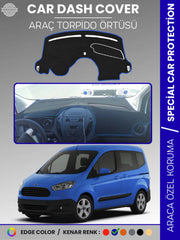 FORD COURİER (2013-2020) Uyumlu Torpido Örtüsü Araca Özel Ön Göğüs Koruma