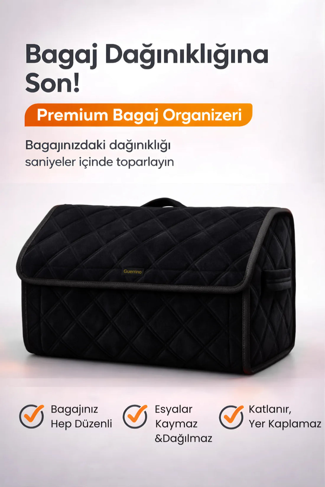 Oto Bagaj Çantası Lüks Tay Tüyü Su Geçirmez Kaymaz Katlanır Düzenleyici