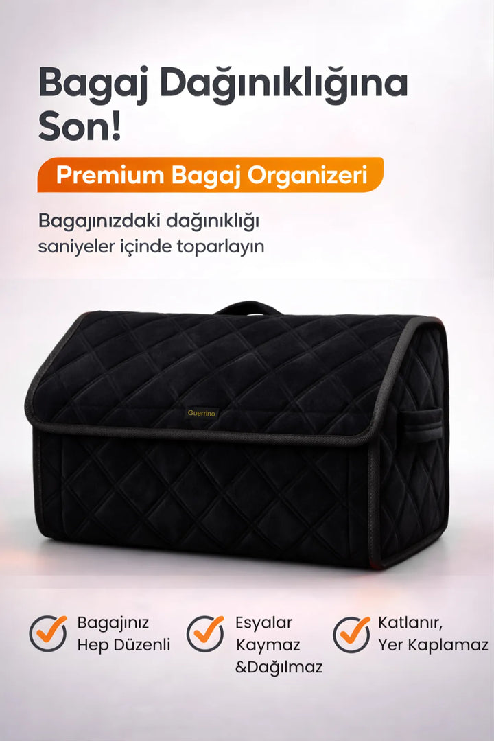 Oto Bagaj Çantası Lüks Tay Tüyü Su Geçirmez Kaymaz Katlanır Düzenleyici