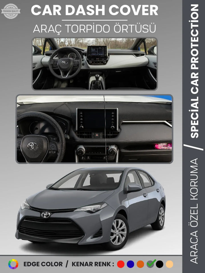 TOYOTA COROLLA (2019+) Uyumlu Torpido Örtüsü Araca Özel Ön Göğüs Koruma