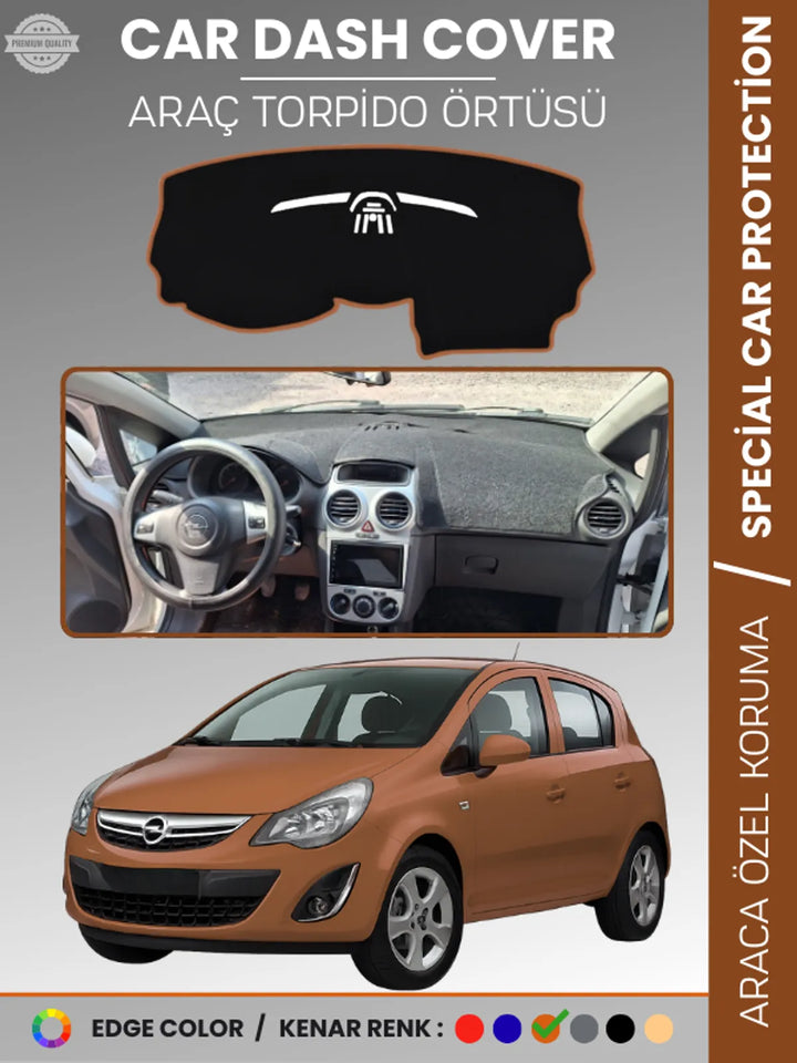OPEL CORSA D (2006-2014) Uyumlu Torpido Örtüsü Araca Özel Ön Göğüs Koruma