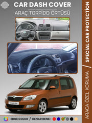 SKODA ROOMSTAR (2007-2014) Uyumlu Torpido Örtüsü Araca Özel Ön Göğüs Koruma