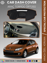 RENAULT MEGANE 3 NAVİGASYONSUZ (2009-2016) Uyumlu Torpido Örtüsü Araca Özel Ön Göğüs Koruma