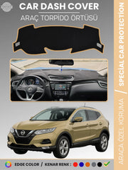 NİSSAN QASHQAİ J11 (2013-2020) Uyumlu Torpido Örtüsü Araca Özel Ön Göğüs Koruma