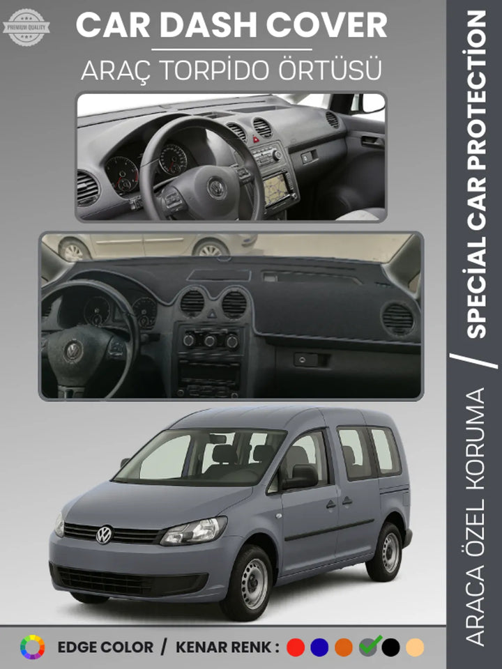 VOLKSWAGEN CADDY (2004-2015) Uyumlu Torpido Örtüsü Araca Özel Ön Göğüs Koruma