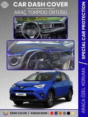 TOYOTA RAV4 XA40 (2013-2018) Uyumlu Torpido Örtüsü Araca Özel Ön Göğüs Koruma